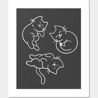 Sleepy Kitties Posters and Art